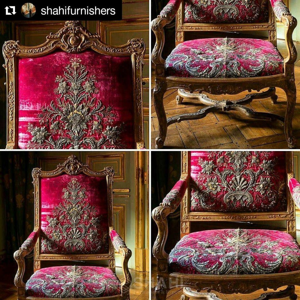 Embroided Chairs  - Shahi® Furniture by Anil Shahi