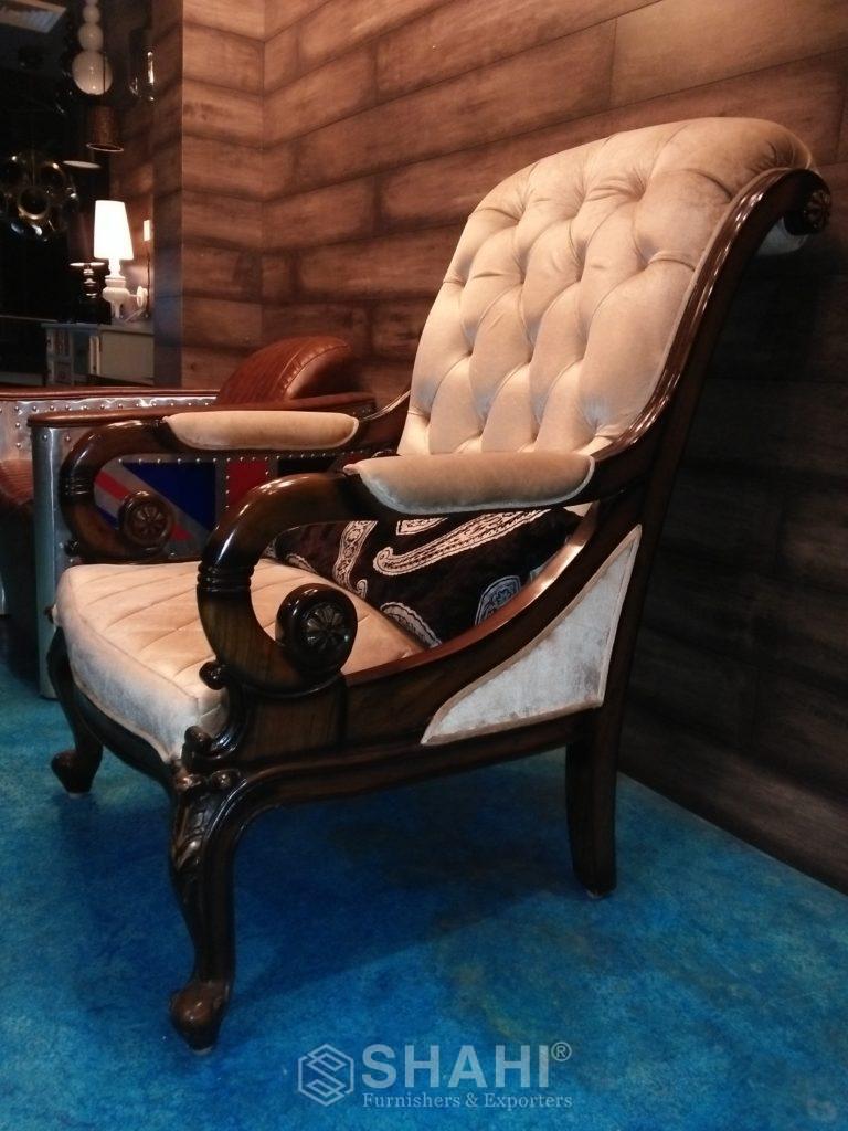 English Style Arm Chair - Shahi® Furniture by Anil Shahi